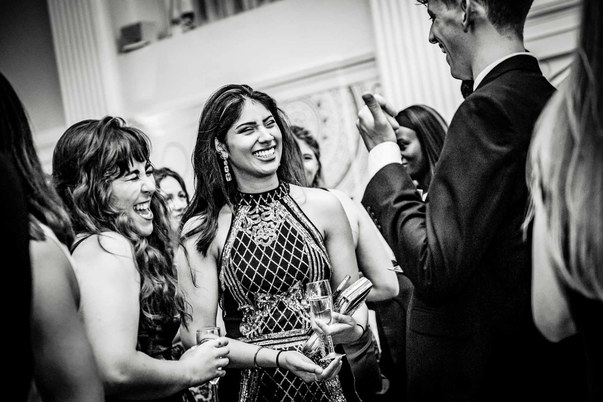 Guests laughing together during the Galenicals Awards evening at Bristol Grand Hotel.