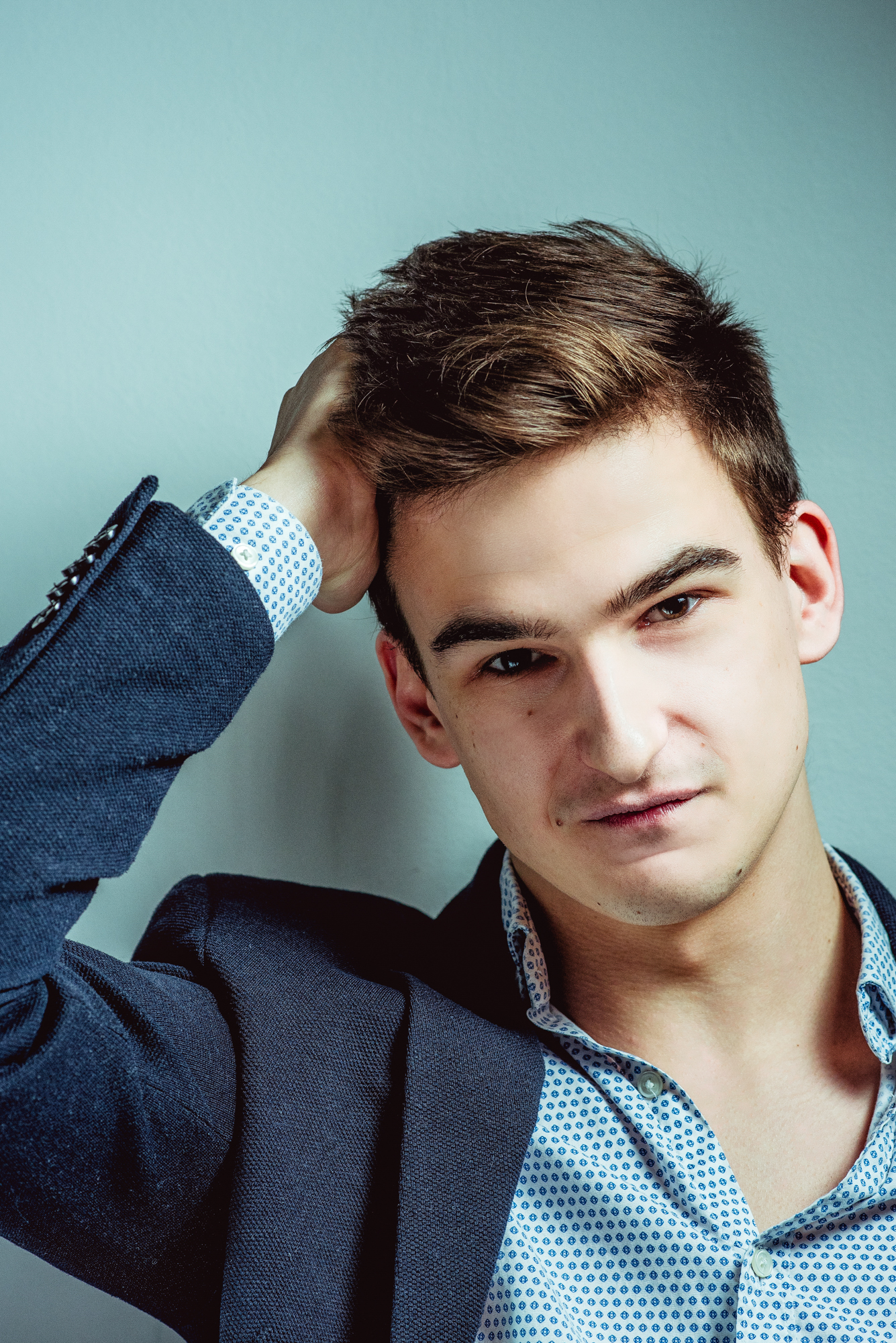 Relaxed business portrait with natural light during a Personal Branding Photoshoot Budapest session.